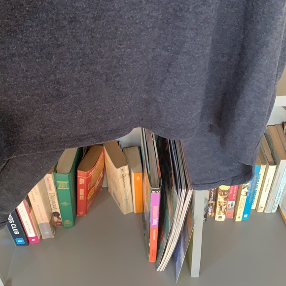 DENIM TEE : Bhane size XS. Chest 36. Stretch t shirt. Cutout at back. - Picture 6 of 8